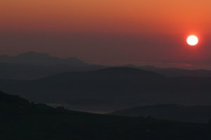 východ slnka na Lopeníku