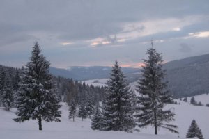 Západ slnka na Besníku