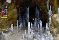 ľadové stalagmity