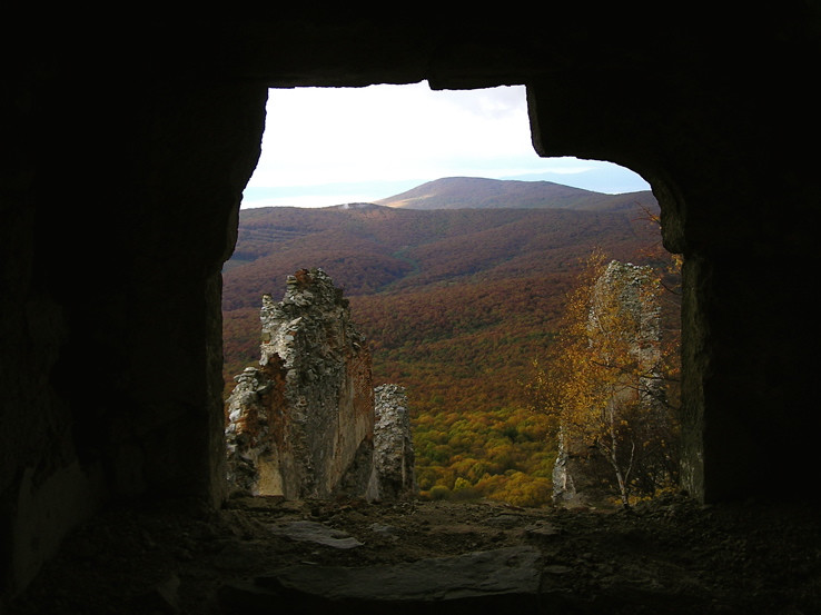 Jeseň z okna hradu Gýmeš