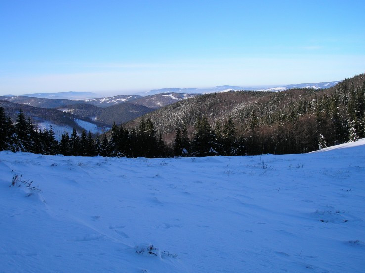 Pohľad z Przełęczy Halnej (Hôľne sedlo)
