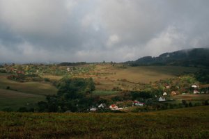 jesenny pohlad z pahorku Brezina