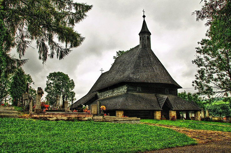 Drevený gotický kostol v Tvrdošíne