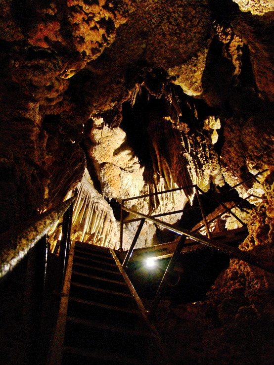 Jaskyňa Rákoczi - rebríky
